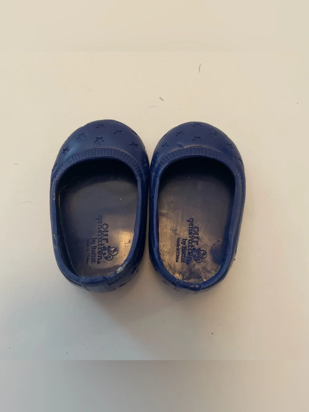 Or generation blue doll shoes Mary Jane slipping with stars and hearts 18in doll